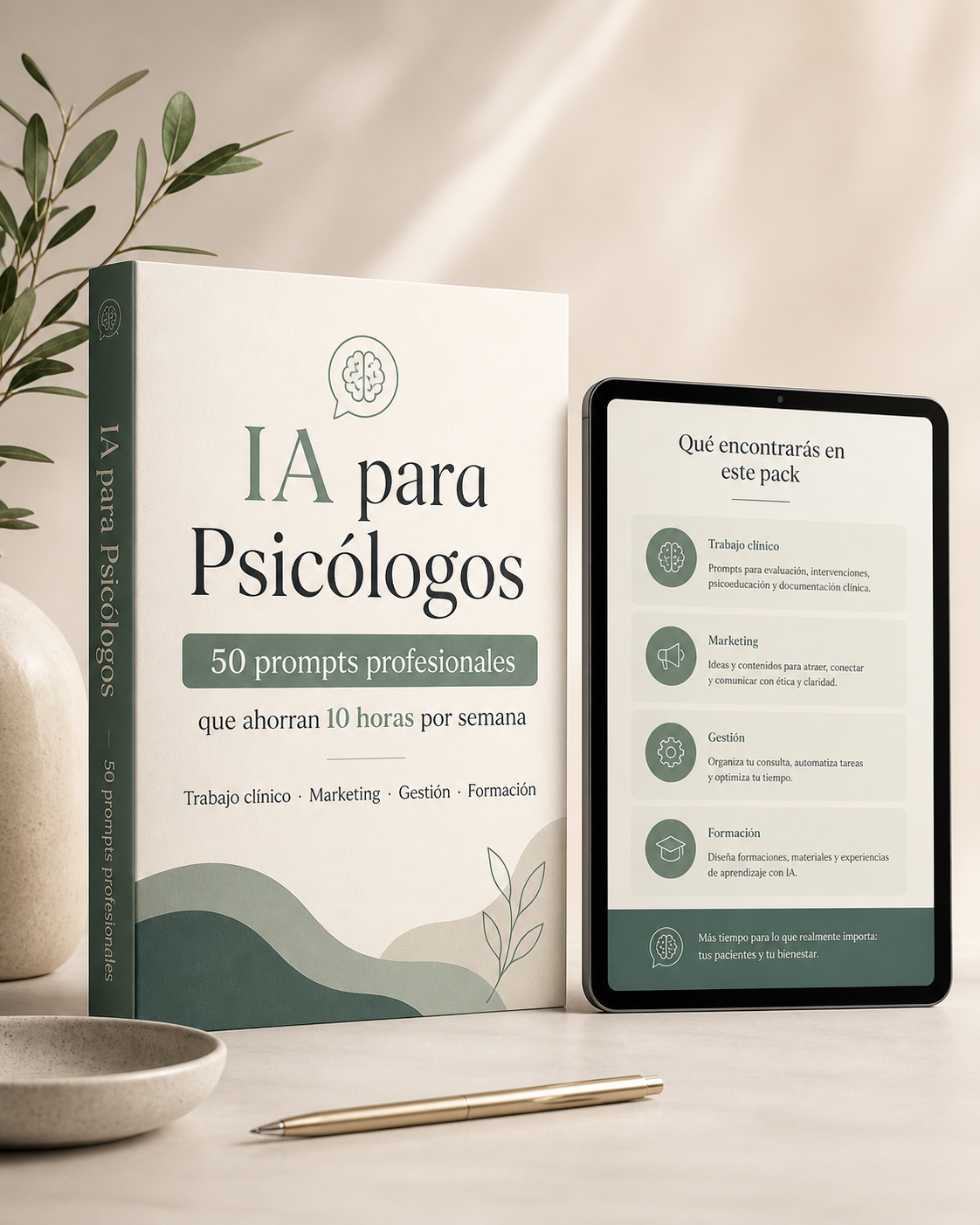 IA para Psicólogos: 50 Prompts Profesionales